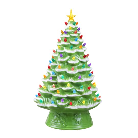 Mr. Christmas 18" Lime Green Nostalgic Ceramic Tree